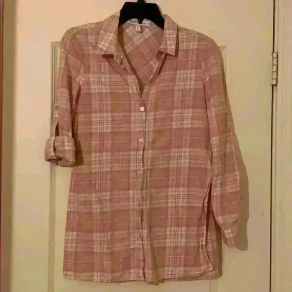 BCBGeneration plaid tunic top - Picture 3 of 6